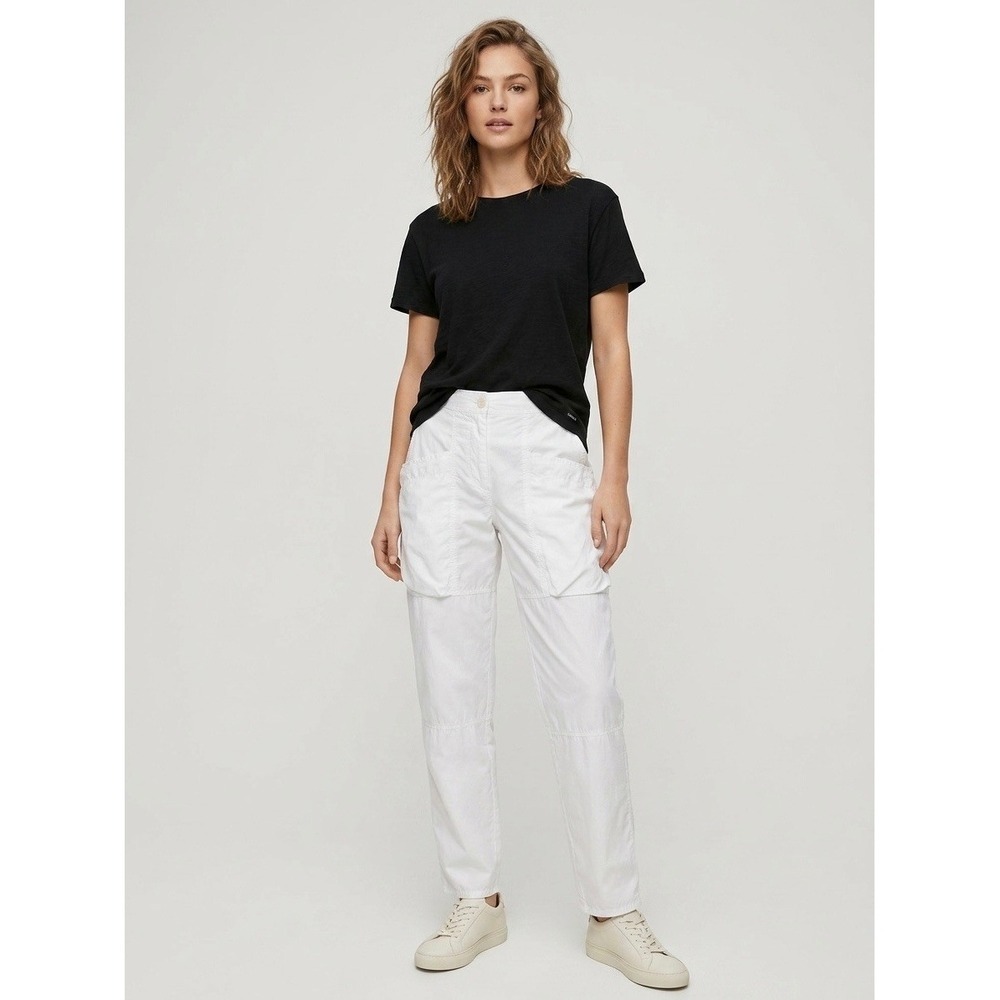 Wilfred Free Aritzia White Cotton Nylon Cargo Pants Style 105442 Womens 2